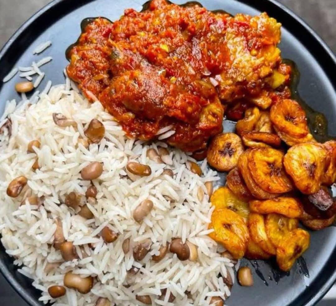 White Rice & Caramelised Plantain