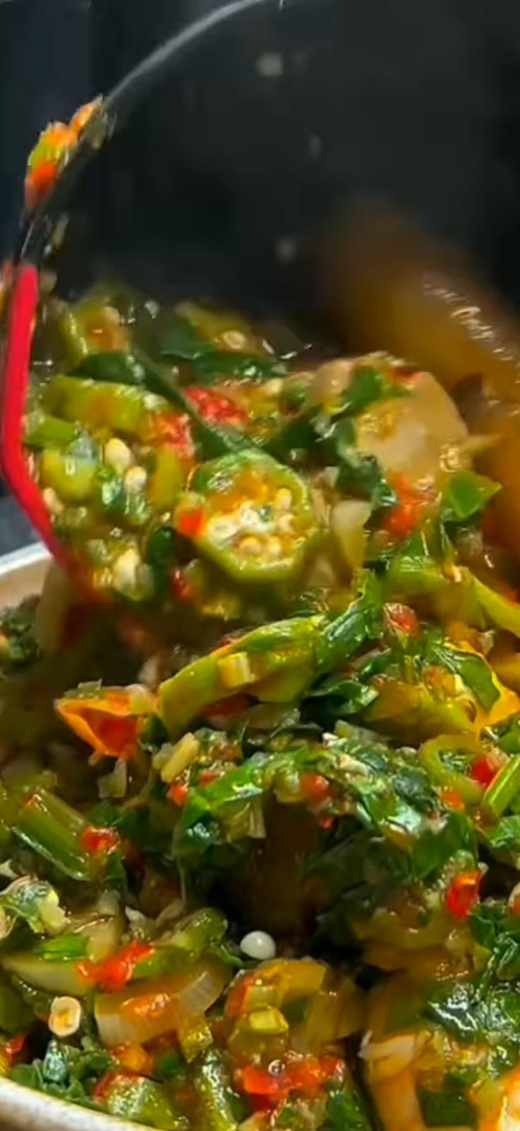 Loaded Seafood Okro Soup